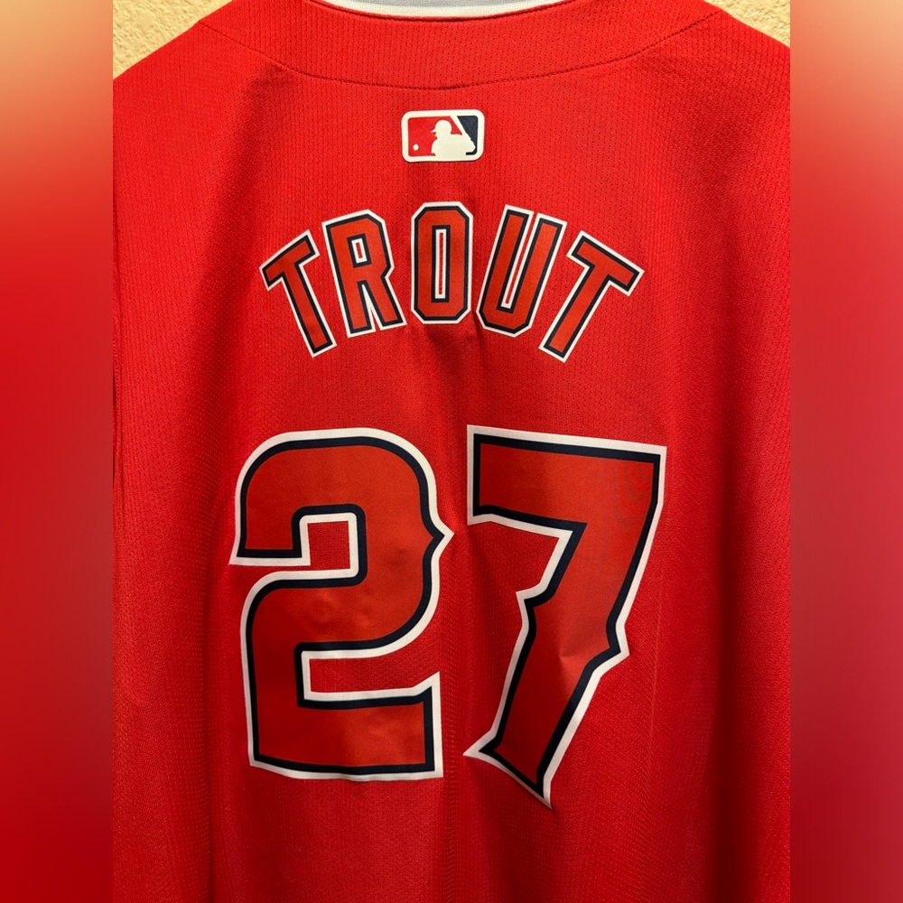 New Authentic Nike Los Angeles Angels Mike Trout Jersey Size XL - Picture 11 of 15